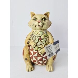 Jim Shore large outdoor living cat statue Felicity w/ tag 9 1/2" porch decor